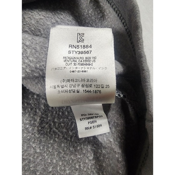 Patagonia Mens Small Lightweight Crew neck Sweatshirt Gray Green Fitz Roy Scope - Picture 8 of 12